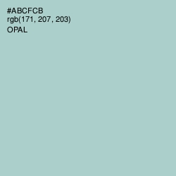 #ABCFCB - Opal Color Image