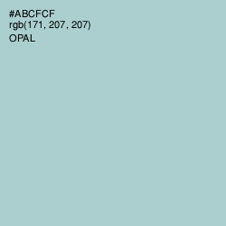 #ABCFCF - Opal Color Image