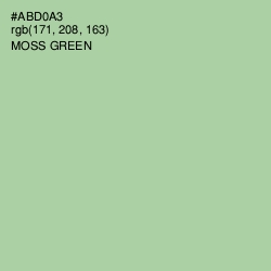 #ABD0A3 - Moss Green Color Image