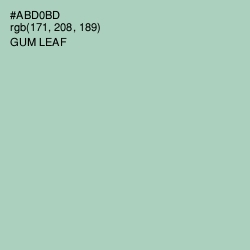 #ABD0BD - Gum Leaf Color Image