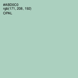 #ABD0C0 - Opal Color Image