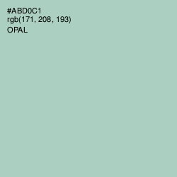 #ABD0C1 - Opal Color Image