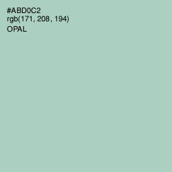 #ABD0C2 - Opal Color Image