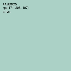 #ABD0C5 - Opal Color Image