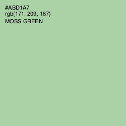 #ABD1A7 - Moss Green Color Image