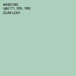 #ABD1BD - Gum Leaf Color Image