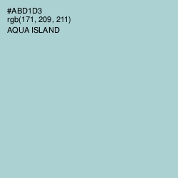 #ABD1D3 - Aqua Island Color Image