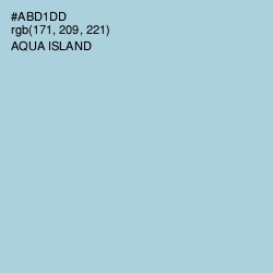 #ABD1DD - Aqua Island Color Image