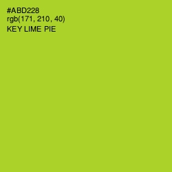 #ABD228 - Key Lime Pie Color Image