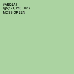 #ABD2A1 - Moss Green Color Image