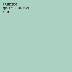 #ABD2C0 - Opal Color Image