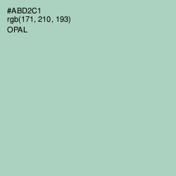 #ABD2C1 - Opal Color Image