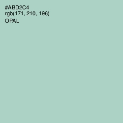 #ABD2C4 - Opal Color Image