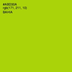 #ABD30A - Bahia Color Image