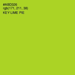 #ABD326 - Key Lime Pie Color Image