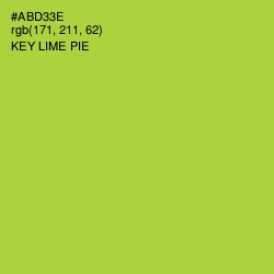 #ABD33E - Key Lime Pie Color Image