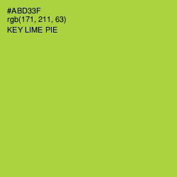 #ABD33F - Key Lime Pie Color Image