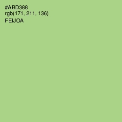 #ABD388 - Feijoa Color Image