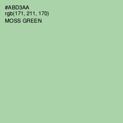 #ABD3AA - Moss Green Color Image