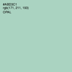 #ABD3C1 - Opal Color Image