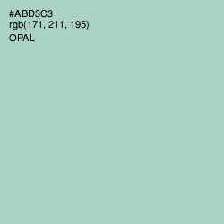 #ABD3C3 - Opal Color Image