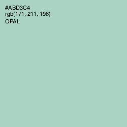 #ABD3C4 - Opal Color Image