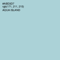 #ABD3D7 - Aqua Island Color Image