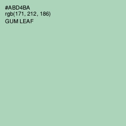 #ABD4BA - Gum Leaf Color Image