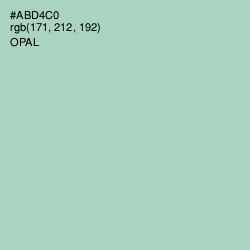 #ABD4C0 - Opal Color Image