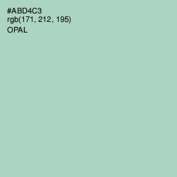 #ABD4C3 - Opal Color Image