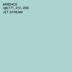 #ABD4CE - Jet Stream Color Image