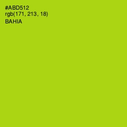 #ABD512 - Bahia Color Image