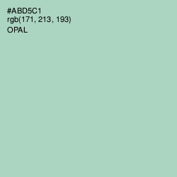 #ABD5C1 - Opal Color Image