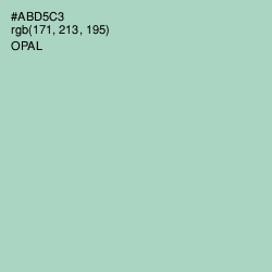 #ABD5C3 - Opal Color Image