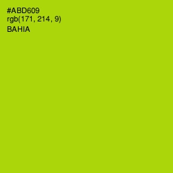 #ABD609 - Bahia Color Image