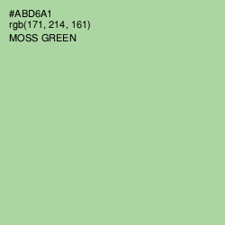 #ABD6A1 - Moss Green Color Image