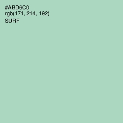 #ABD6C0 - Surf Color Image