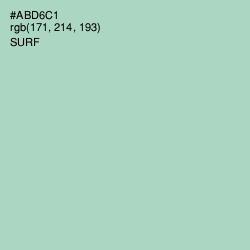 #ABD6C1 - Surf Color Image