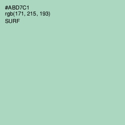 #ABD7C1 - Surf Color Image