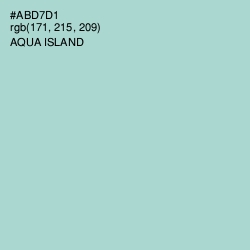 #ABD7D1 - Aqua Island Color Image