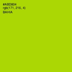 #ABD804 - Bahia Color Image