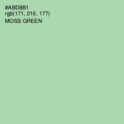 #ABD8B1 - Moss Green Color Image