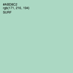 #ABD8C2 - Surf Color Image