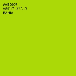 #ABD907 - Bahia Color Image