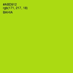 #ABD912 - Bahia Color Image