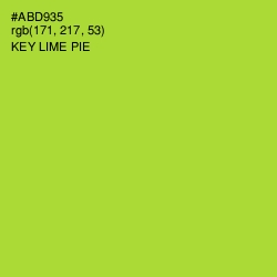 #ABD935 - Key Lime Pie Color Image