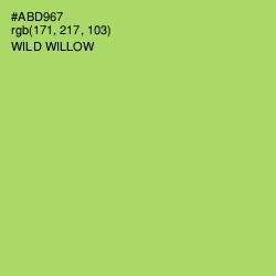 #ABD967 - Wild Willow Color Image