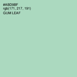 #ABD9BF - Gum Leaf Color Image