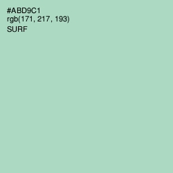 #ABD9C1 - Surf Color Image