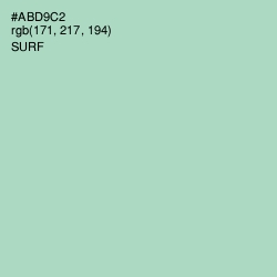 #ABD9C2 - Surf Color Image